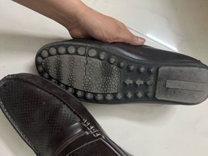 Men's Brown Faux Leather Loafers