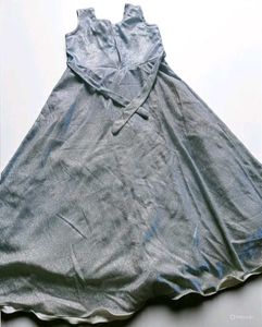 Girl's Silver Dress with Shrug