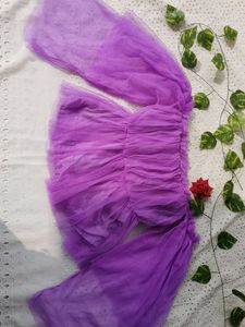 Purple Tulle Top
