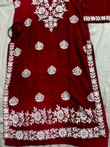 kashmiri embroidery long kurta
