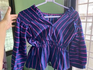 Women Partywear Top. Used Only Twice.|Bust: 34,36|