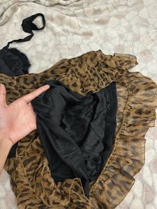 Chic Leopard Print faux Dress