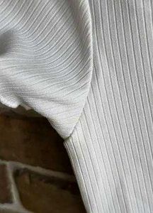 White Ribbed Button-Up Crop Top