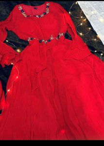 Stunning Red Ethnic Gown