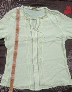 Yellow Girl's Top (Age 10–12 Years)