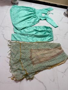 Beautiful Mint Green Kurta Set with Dupatta