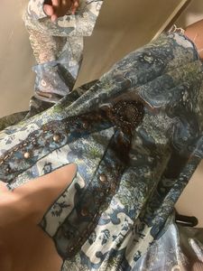 Boho-inspired Embellished Tunic Top