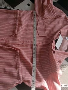 Chic Striped Button-Down Tunic NEW