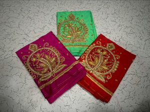 Aari work Silk Blouse