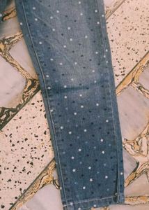 25. LEVIS Cute Polka Dot Denim Overalls
