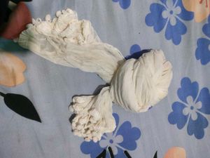 Elegant White Dupatta with Tassels