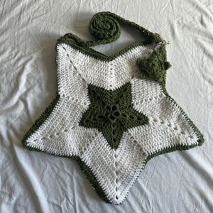 Handmade Crochet Star  Bag