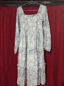 Blue Smocked Dress