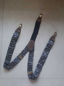 Stylish Patterned Silk Suspenders