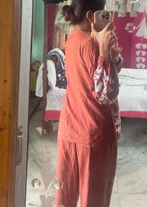 Max Embroidered Cotton Kurta Set