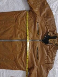 Brown Faux Leather Jacket
