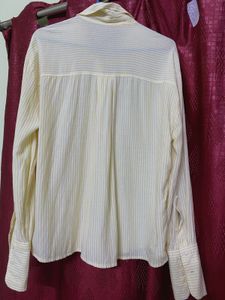 ButterYellow linen Striped Shirt