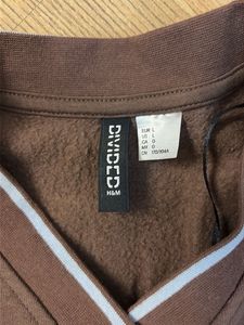 Brown Cropped Sweatshirt "National Athletics"