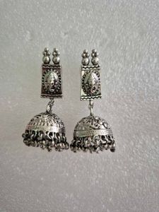 Exquisite Jhumka Earrings with Ganesha Motif