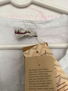 Elegant White Chikankari Kurta