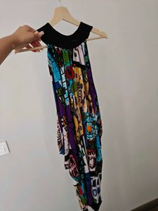 multicolored  stretchable dress