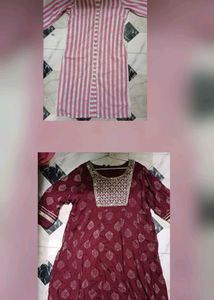 Chic Striped & Embellished Kurtas