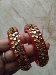 Embellished Bangles - Perfect for Festive Occasion