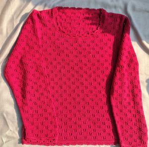Red Knit Sweater