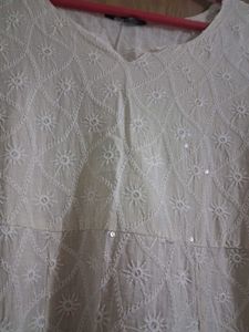 Embroidered Chikankari Dress Material XXL