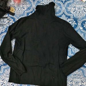 Classic Black Turtleneck Sweater