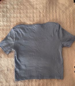 H&amp;M Ribbed Square Neck Top