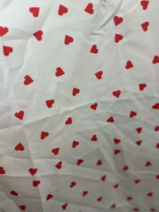 White cami with red hearts