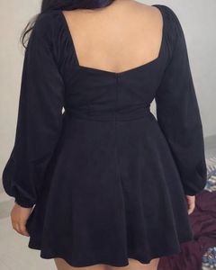 Stylish Black Off-Shoulder Mini Dress