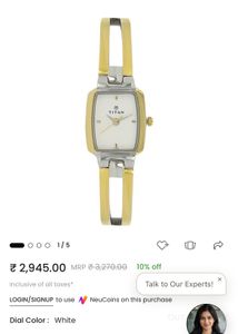 Titan Two-Tone Bracelet Watch