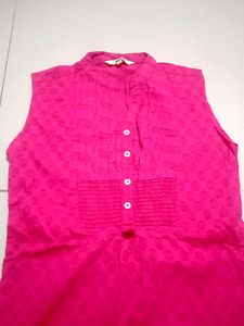 DJ &amp; C Hot Pink Sleeveless Tunic Top
