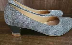 Sparkling Silver Heels
