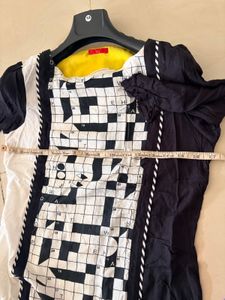 Unique Crossword Print Kurta W