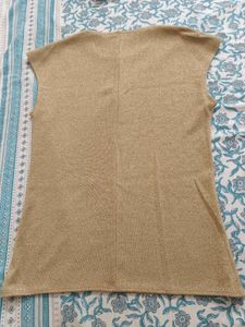 ZARA Sparkly Gold Top