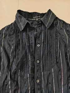 Chic Striped Button-Up Blouse