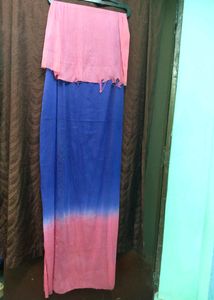Dupatta dye design colour blue,pink Fabric silk