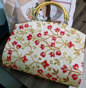 Embroidered Clutch Bag