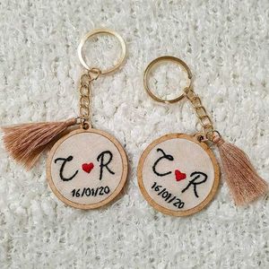 Hand Embroidered Keychains