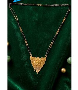 Exquisite Gold Tone Mangalsutra Pendant
