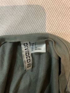 Olive Green Basic crop T-Shirt