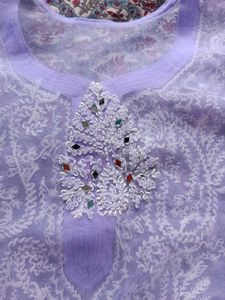 Free delivery 🚚 Real mirror Chickenkari kurta