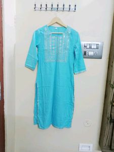 Sky Blue Kurti(Negotiable)