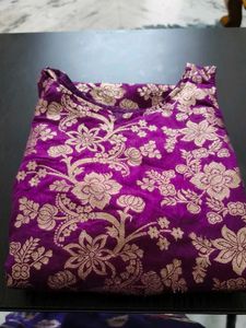 Designer Purple Brocade dress