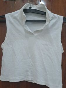 Sleeveless Mock Neck Top
