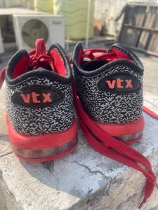 Kids Black &amp; Red Sneakers/Sports Shoes