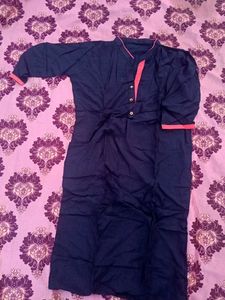 Elegant Navy Blue Kurta